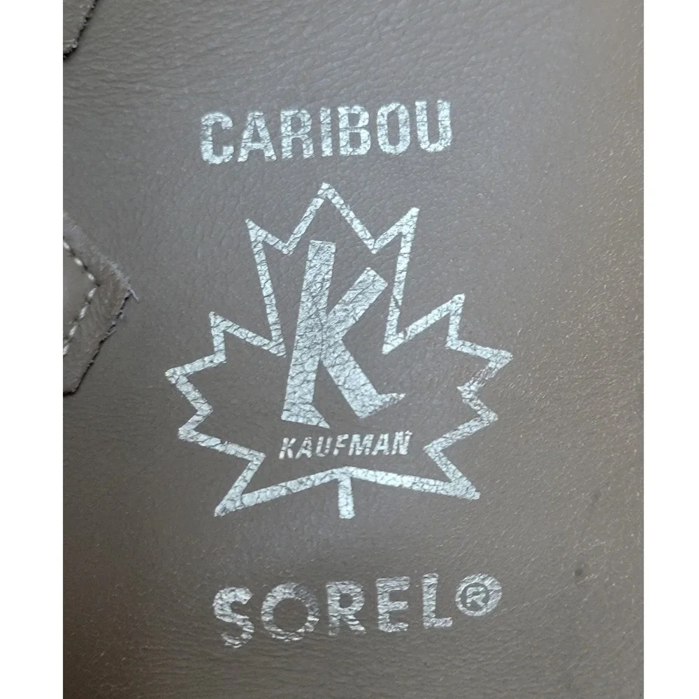 Vintage Sorel Caribou Kaufman Boots Mens 9 Made in Canada Tan Winter Snow Duck
